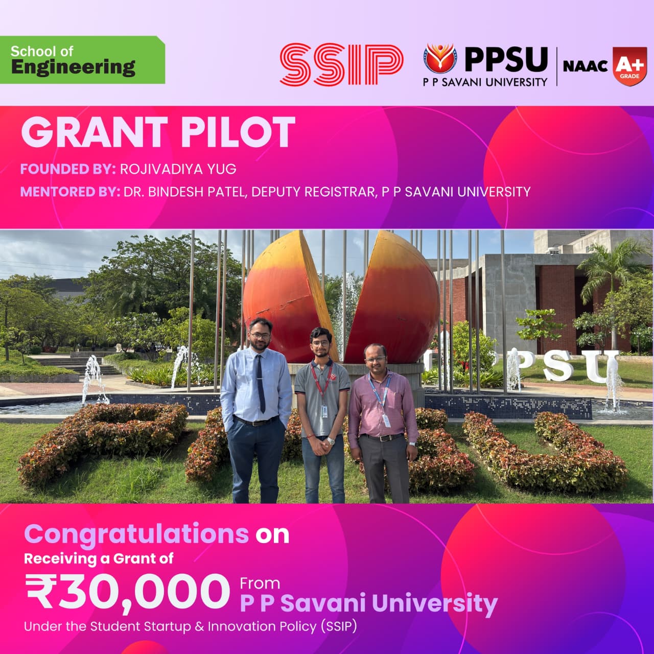 Grantpilot - SSIP Grant Winning Project by Yug Rojivadiya